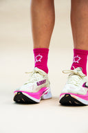 Full Hearts Performance Crew Socks – Pink (UK 3–8)