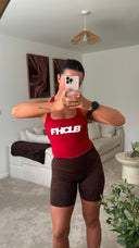 Women's Red Gym & Training Vest | FHCLB